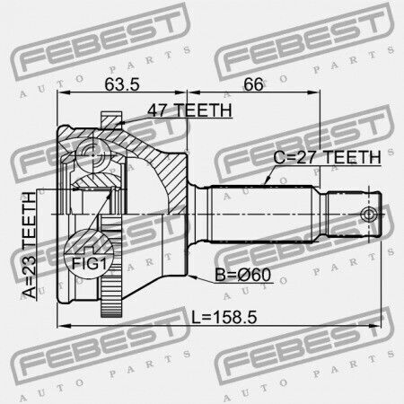 Εξωτερικός Σύνδεσμος Hyundai Sonata Ef 02 2001-2006 Dom 49507-38d00
