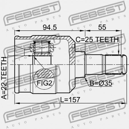 Kia Sportage 04 -sep.2006 2004-2006 Gen Articulație Interioară 49592-2f100