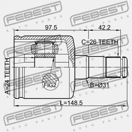 Αριστερός Εσωτερικός Σύνδεσμος Volvo S80 2007 8603800