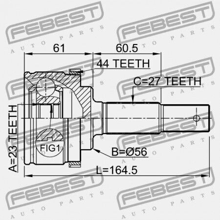 Febest Externer Verbindung Nissan Primera P12e 2002.01-2007.05 El 39211-au325