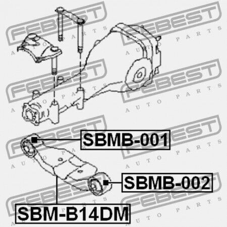 Febest Differential Support Ring Hydraulic Subaru Impreza G12 2007.03 Jp 41310-ag022