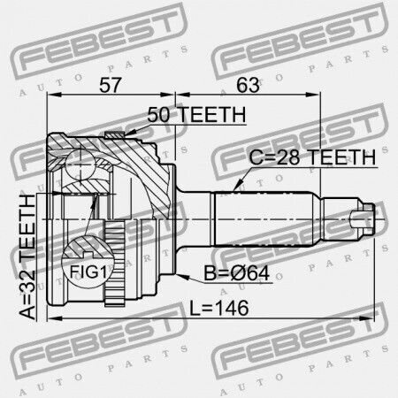 Външен Свързващ Елемент Honda CR-V RD1 1996-2001 GN 44011-S30-950