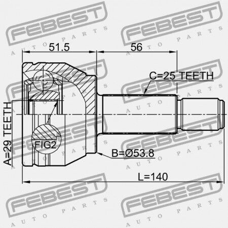 Außenseitischer Verbindungselement Mazda 2 De 2007-2010 Eu Fa81-25-500a