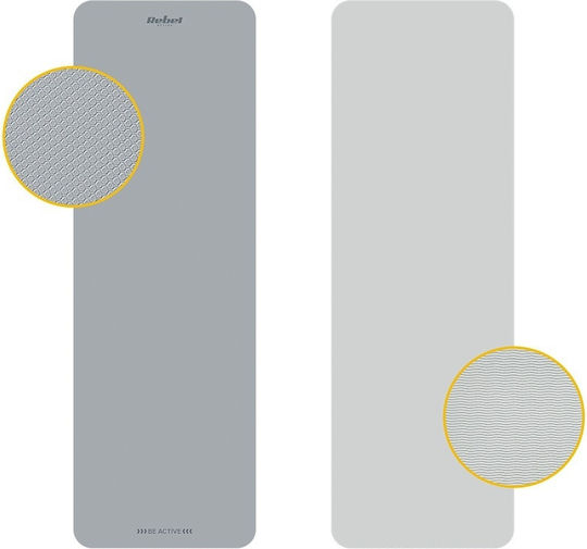 Rebel Active Yoga Exercise Mat Grey (183x61cm)
