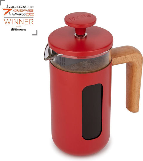 Manual Coffee Maker Made Of Borosilicate Glass 350 Ml Pisa Red La Cafetiere