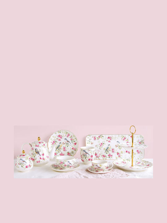 Easy-Life Spring Time Etagere aus Porzellan