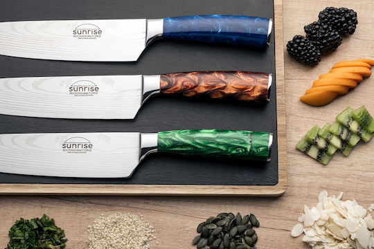 Grunwerg Messer Set mit Sockel aus Rostfreier Stahl 7 Stück