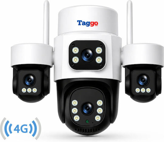 Taggo Pro Q50 IP Cameră de Supraveghere 4G 15MP Impermeabilă cu Comunicare Bidirecțională și Obiectiv de 1.6mm
