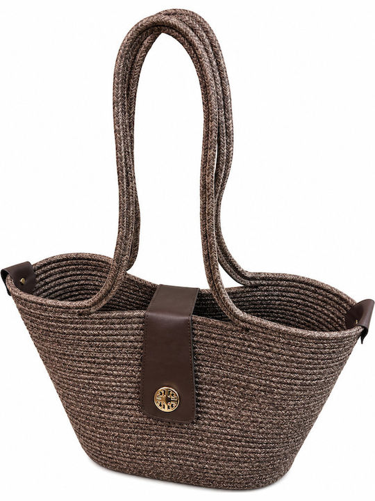 Wicker Brown Beach Bag