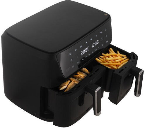 Air Fryer με Διπλό Αποσπώμενο Κάδο 11lt Μαύρο AD 6324