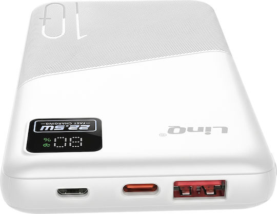 LinQ Power Bank 10000mAh 22.5W with USB-A Port and USB-C Port White