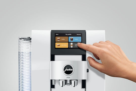Jura Automatic Espresso Machine 1450W 15bar Pressure for Cappuccino with Grinding Mill White 2128124