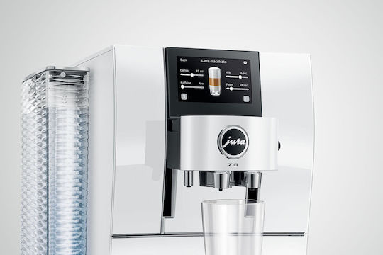 Jura Automatic Espresso Machine 1450W 15bar Pressure for Cappuccino with Grinding Mill White 2128124