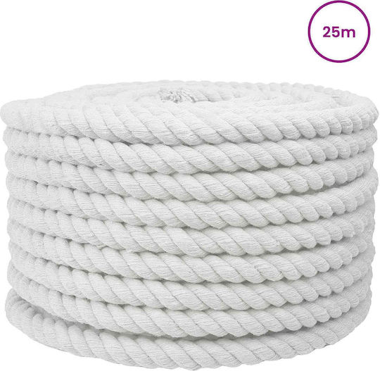 vidaXL vidaXL Seil Durchmesser 20mm Länge 25m Weiß