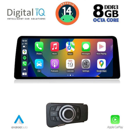 Digital IQ Car Audio System for BMW Series 3 2005-2012 Bluetooth USB AUX WiFi GPS Apple CarPlay Android Auto with 10.25" Touch Screen