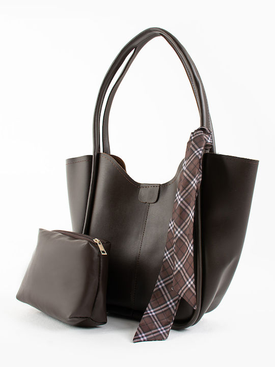 Leather Women's Shoulder Bag Brown