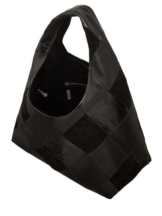 Leather Women's Shoulder Bag Black