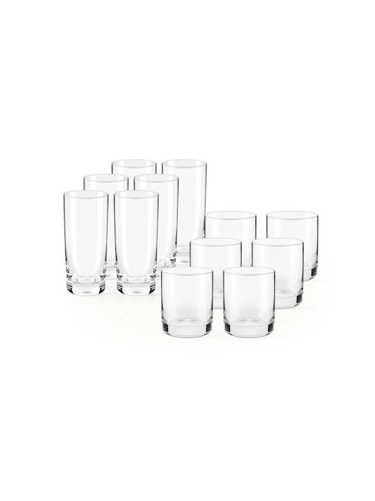Miamio Set Pahare Pentru Apă Cocteiluri Whiskey Pentru Bere Din Sticlă 450ml 12 Bucăți