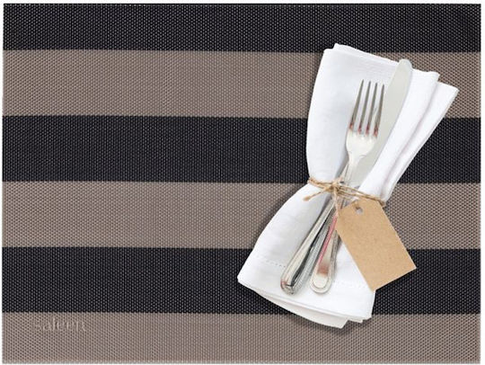 Saleen Stripes Σουπλά Πλαστικό Μπεζ 42x32cm Saleen Stripes Σουπλά Πλαστικό Μπεζ 42x32cm