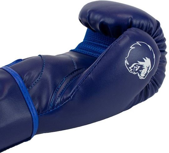 Superpro Boxing Gloves Made Of Synthetic Leather For Competition Blue