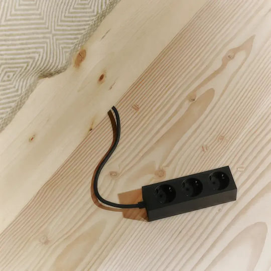 Pedestal Steckdosenleiste 3 Steckdosen mit Kabel 2m
