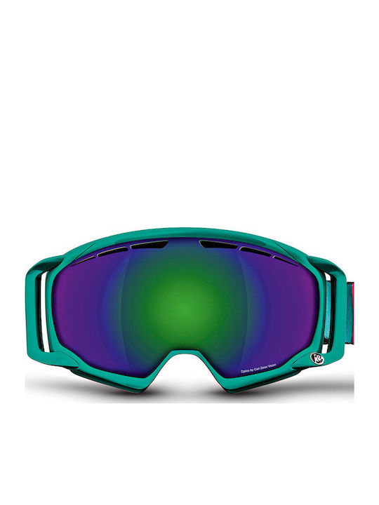 K2 Captura Μάσκα Σκι & Snowboard Ενηλίκων Πολύχρωμη με Φακό Καθρέπτη Μωβ