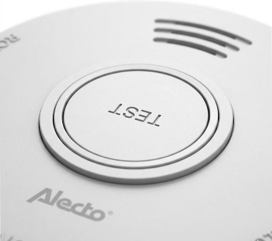 Alecto Smoke Detector 85db 5-year Battery Certified En14604 White