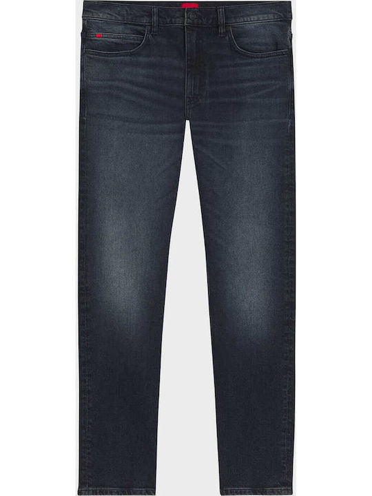 Men's Jeans Pants with Slim Fit Dark Blue