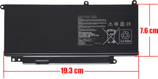 11.1v Baterie Compatibilă pentru Asus Asus N750jk N750j N750jv N750jk-t4087h N750jk-t4093h cu 6260mAh