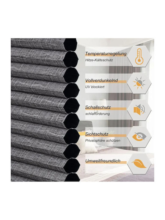 Woltu Aluminum Shading Blind In Grey Colour W60xH120cm