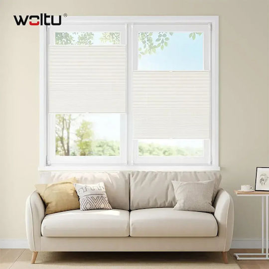 Woltu Текстилна Щора Екрю 80x220 см