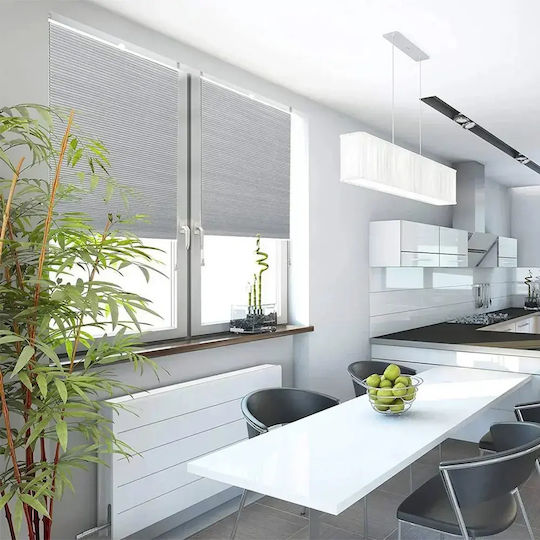 Woltu Jaluzea De Aluminiu Gri Lățime 75xÎnălțime 220cm