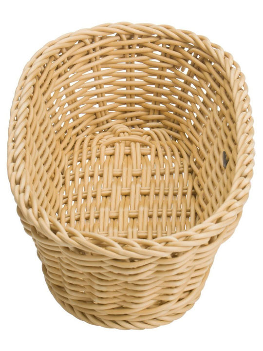 Saleen Plastic Beige Bread Basket 28x16x8cm