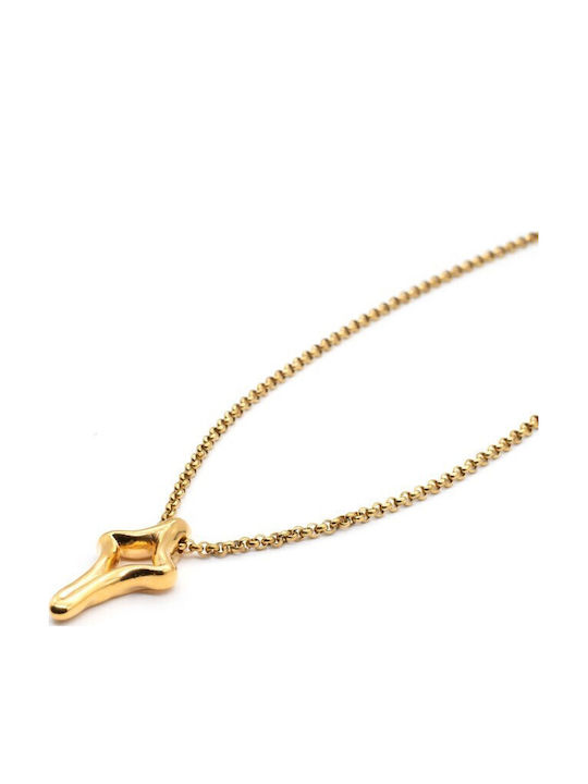 Irmelia Gold Plated Steel Cross