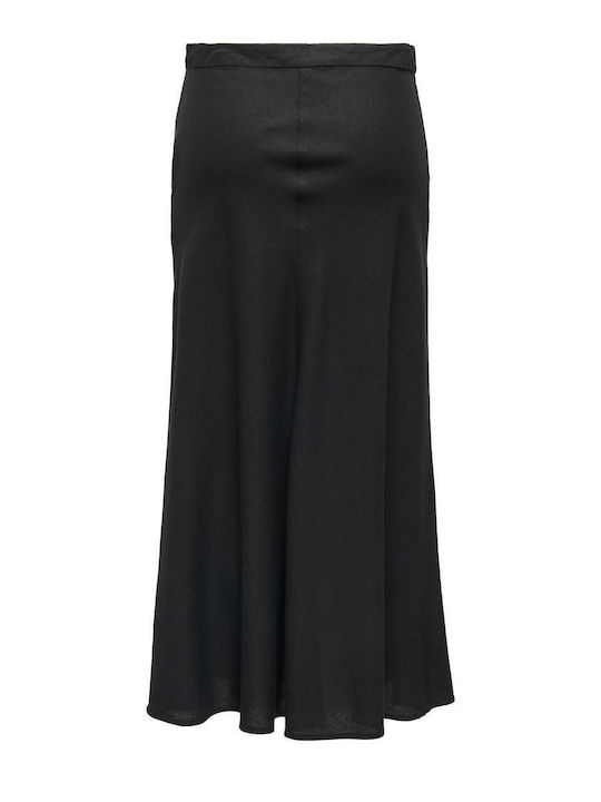 Λινή Maxi Φούστα Black