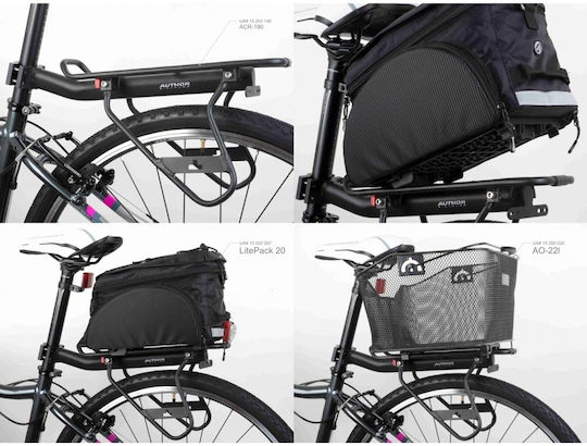 Author ACR-190 CarryMore Скара За Велосипед Черна Подложка