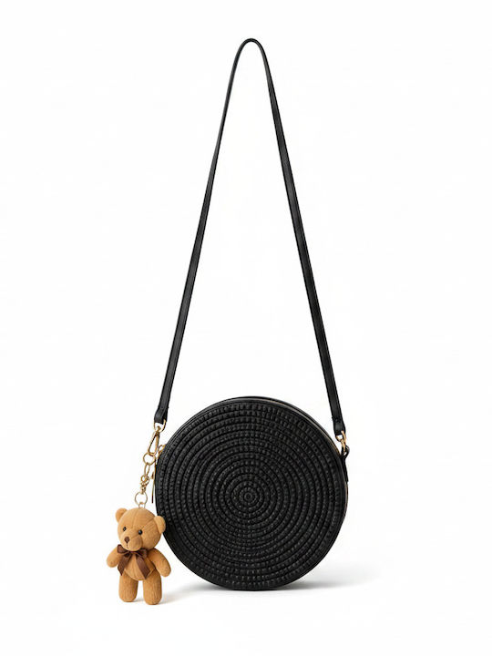 Cti Kinder Tasche Umhängetasche Schwarz 20x7cm