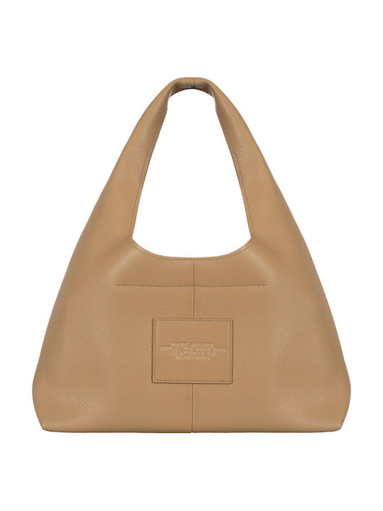 Leather Women's Shoulder Bag Beige