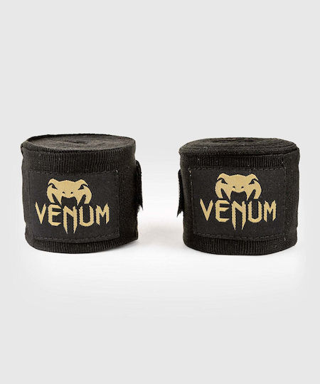 Venum Kontact Boxing Handwraps 4.5m Black Gold