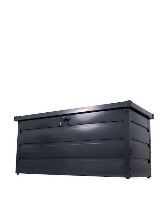 Ruris Smartyd 130m Cutie De Depozitare Pentru Exterior Rezistentă La Apă Oțel Galvanizat 400l Bancă 80 Kg Antracit