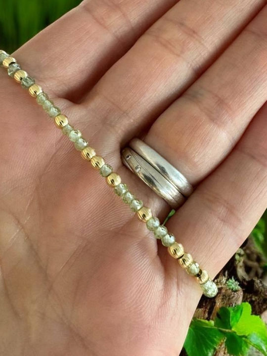 Brățară Elegantă Pentru Femei Selina Din Argint 925 Placat Cu Aur Cu Peridot