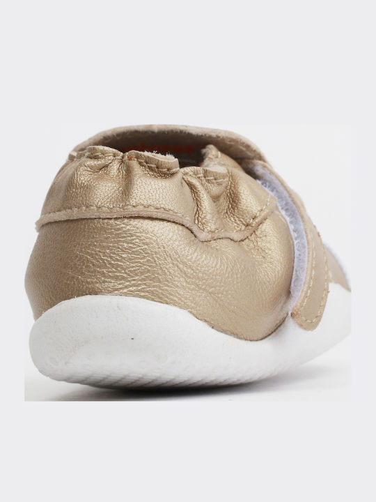 Bobux Βρεφικά Sneakers Αγκαλιάς Χρυσά Step Up Xplorer