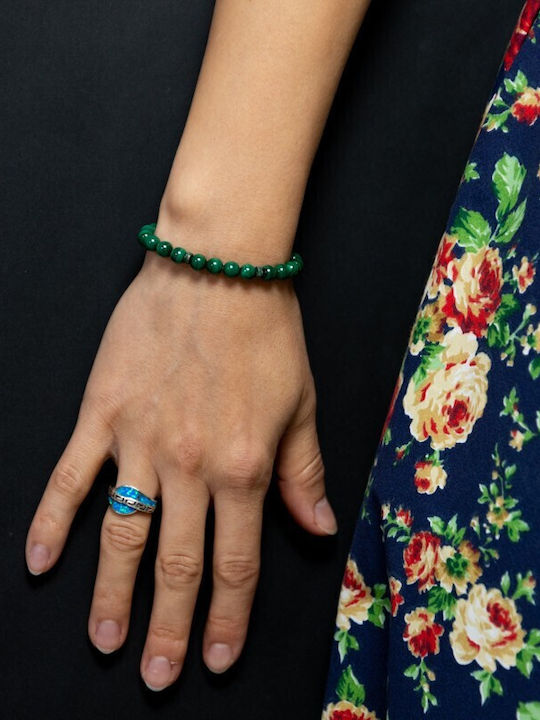 Malachite Bracelet Women Handmade Nayan 6mm Beads