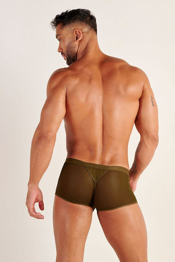 WOH Boxer Sexy pentru bărbați Verde