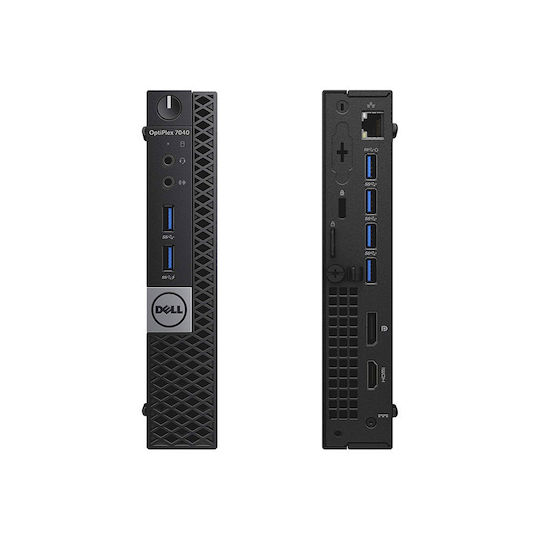 Dell 7040 Micro Überarbeitet Grade A (Kern i3-6100T/8GB/480GB SSD/Windows 11 Pro)