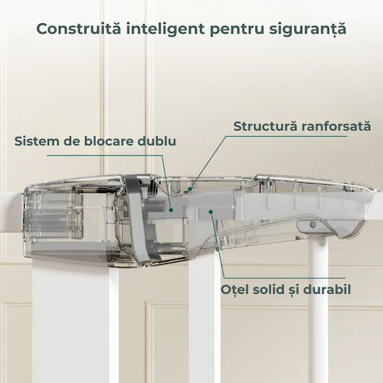 Kidizi Ușă de siguranță din lemn în culoare neagră