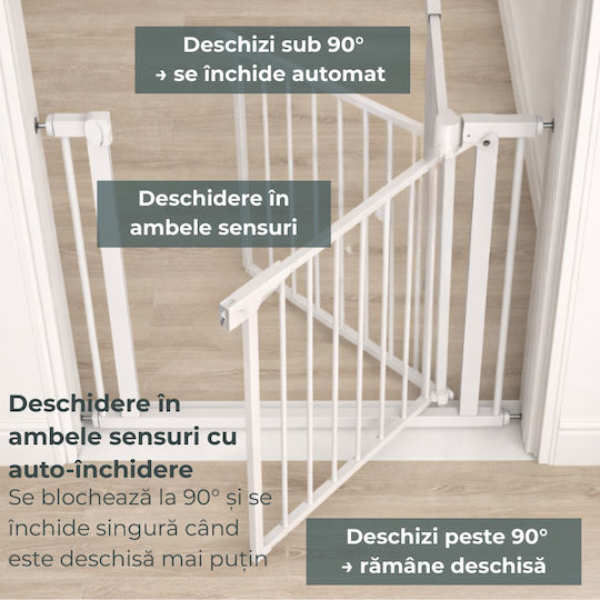 Kidizi Ușă de siguranță din lemn în culoare neagră