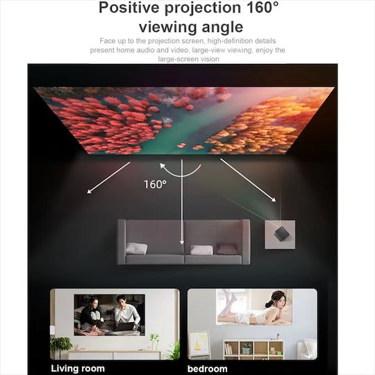Projector Projection Screen 150 Inches 330cm*187cm White Black Background
