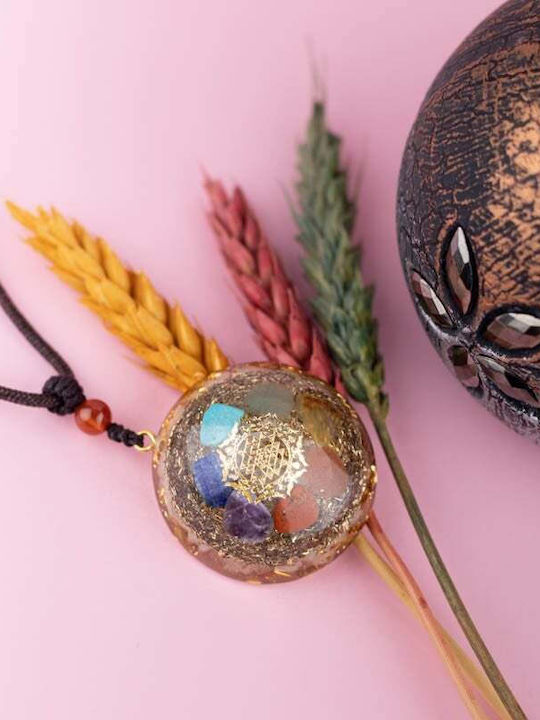 Ezera Charm cu pietre din rășină roșu