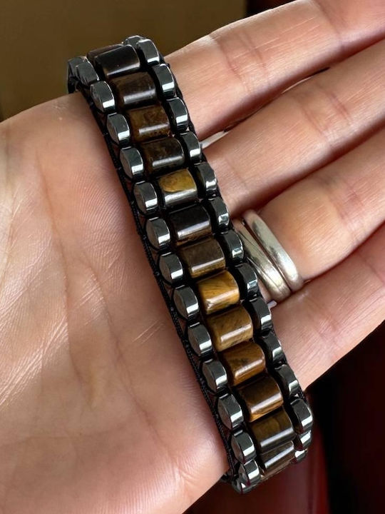 Ezera Bratara Pentru Bărbați Cu Design Ochi Protector Din Șnur